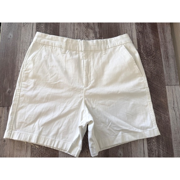 Anne Klein Pants - Anne Klein Chino Shorts Size 12 White Casual Summer Preppy Classic Minimalist